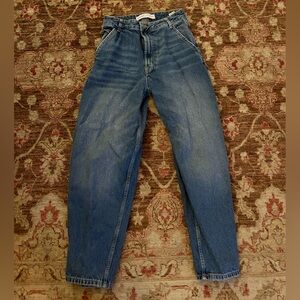 Bershka Relaxed Fit Blue Jeans